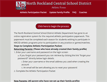 Tablet Screenshot of northrockland.powermediallc.org